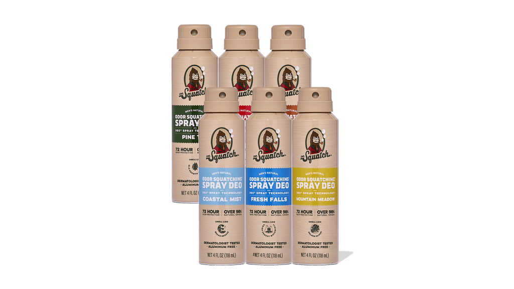 Spray Deodorant 6-Pack - Smell Clean All Day