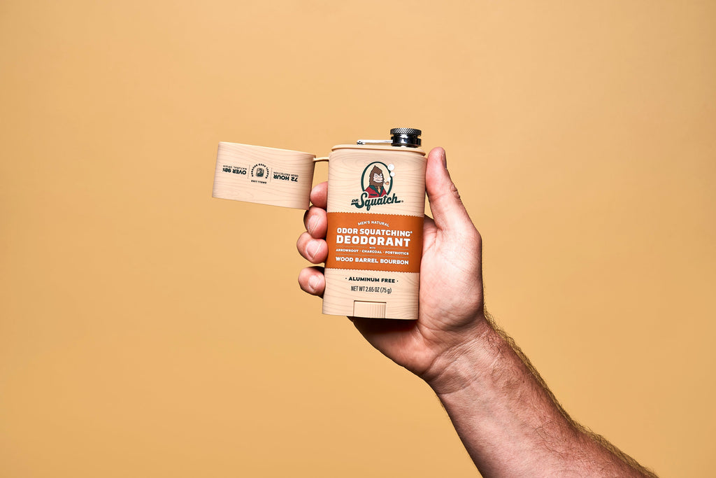 Wood Barrel Bourbon Deo Flask - Freshness You Can Feel