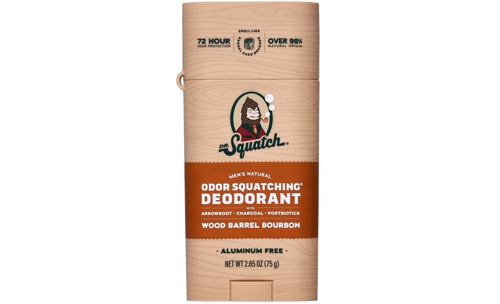Wood Barrel Bourbon Deo Flask - Freshness You Can Feel