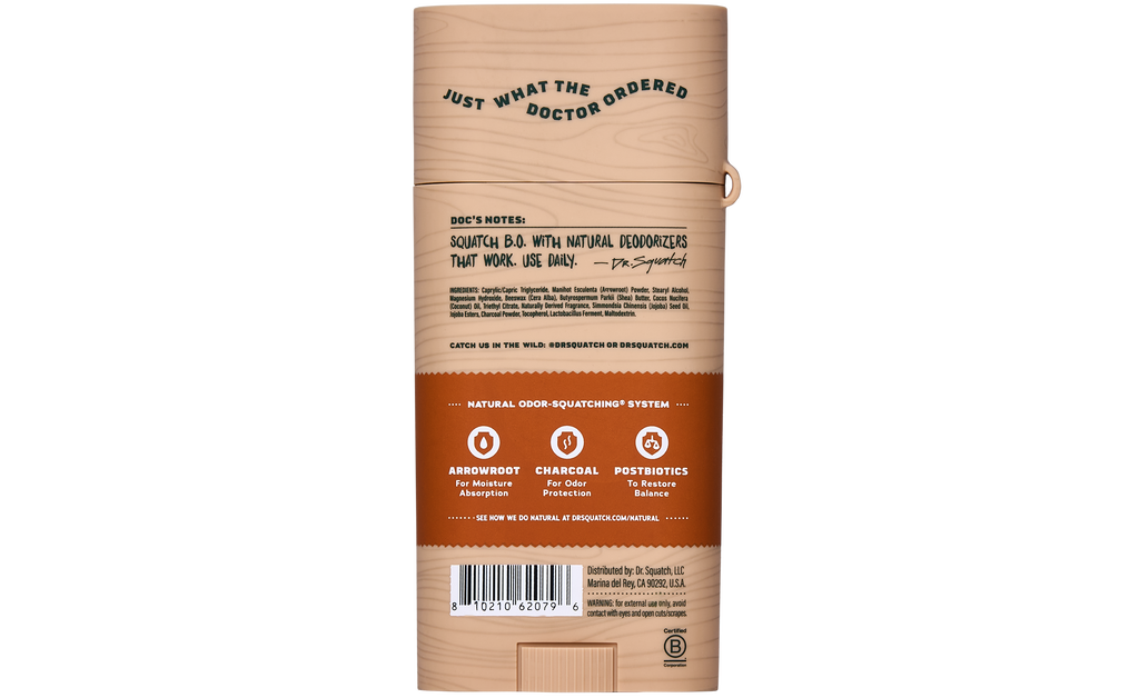Wood Barrel Bourbon Deo Flask - Freshness You Can Feel