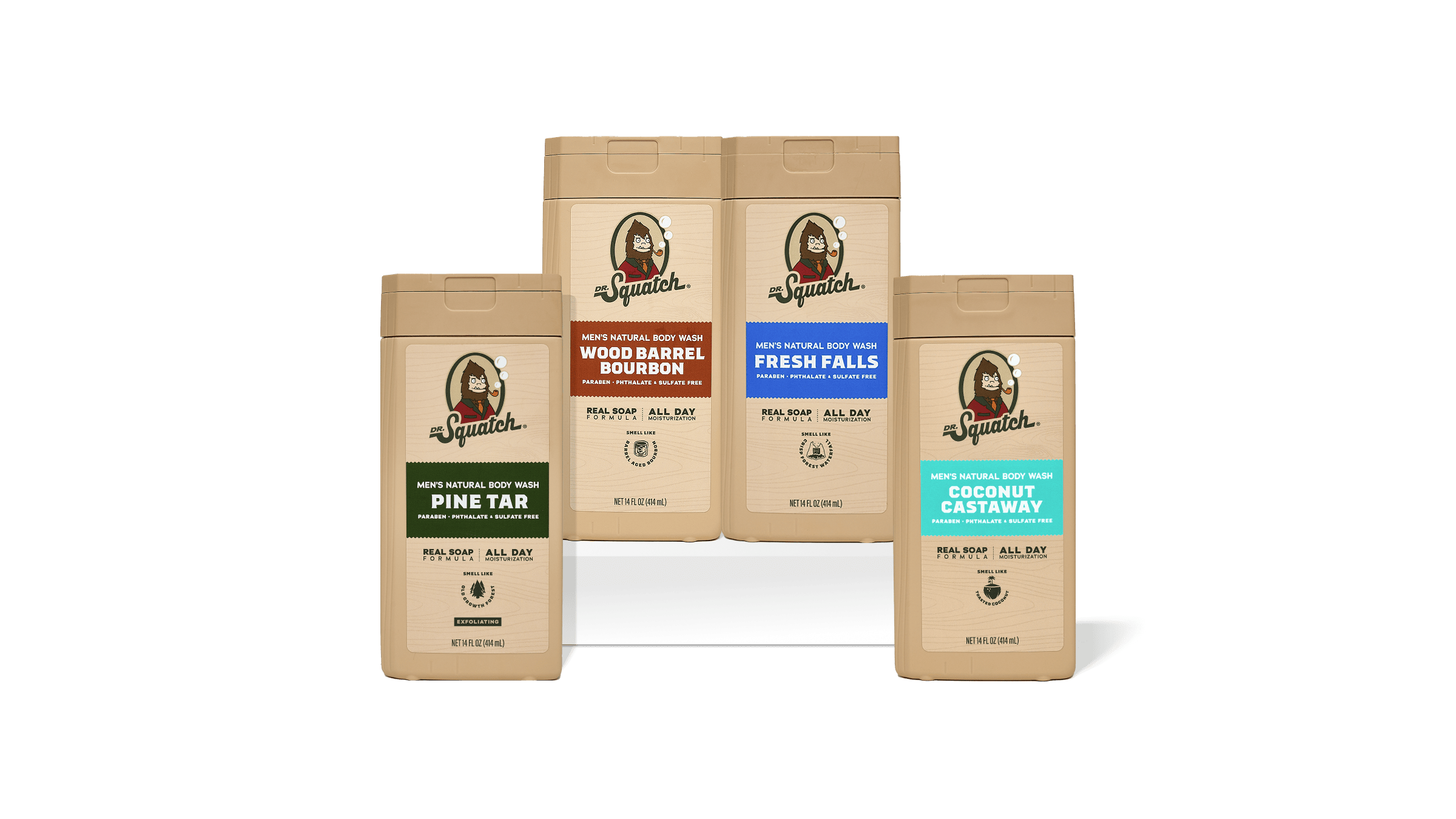 14 oz Body Wash Subscription - 4 Bottles - Shower Smarter Today