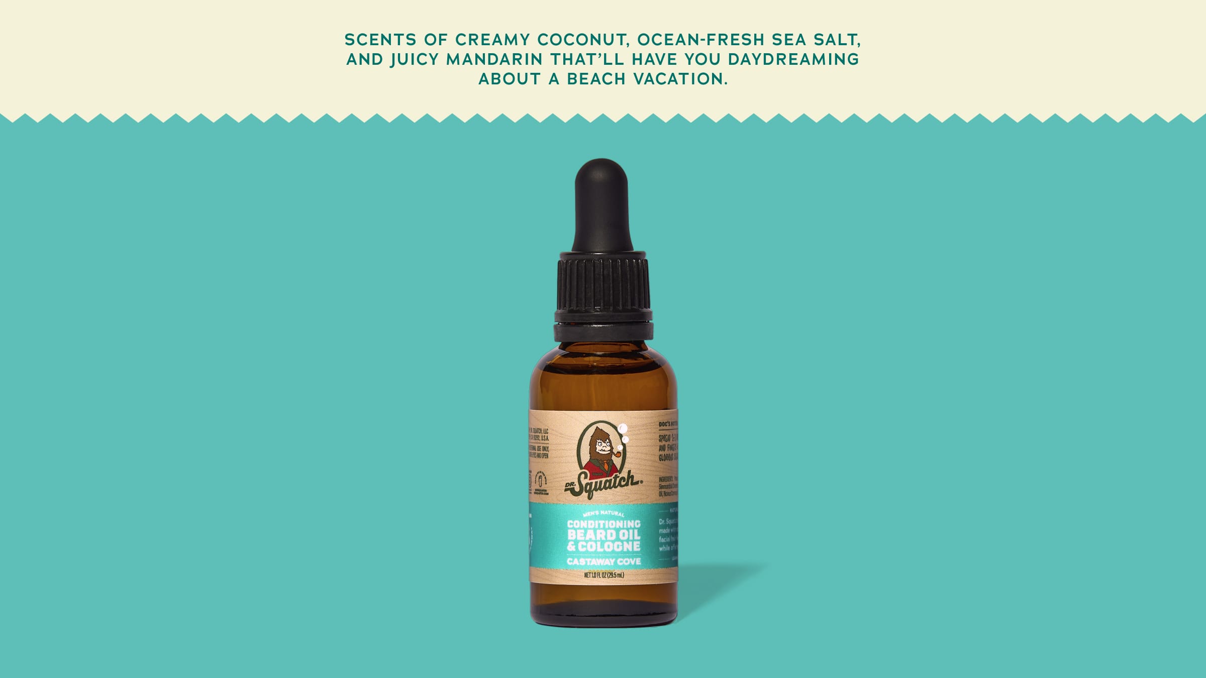 Castaway Cove Beard Oil & Cologne - Clean Scent With Strong Vibes