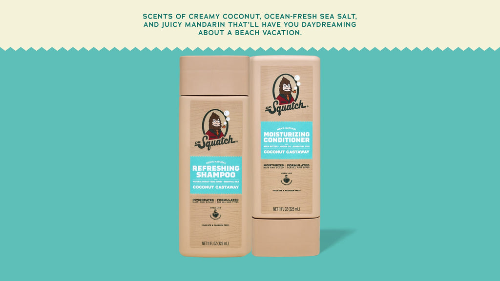 Coconut Castaway Hair Care Kit - Smell Great After Every Wash