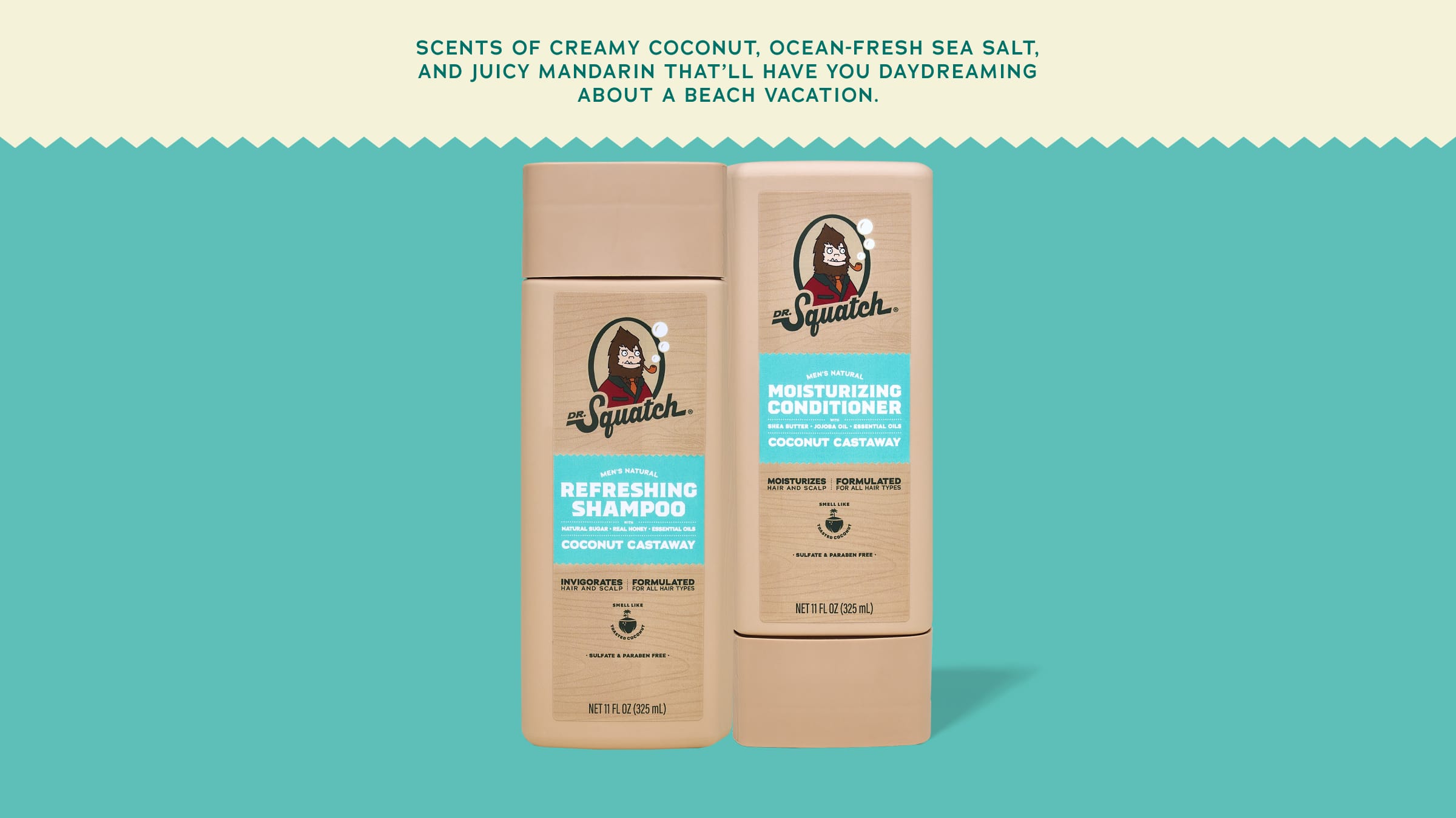 Coconut Castaway Hair Care Kit - Smell Great After Every Wash