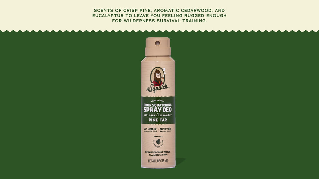 Pine Tar Spray Deodorant - Get Clean Without the Fuss
