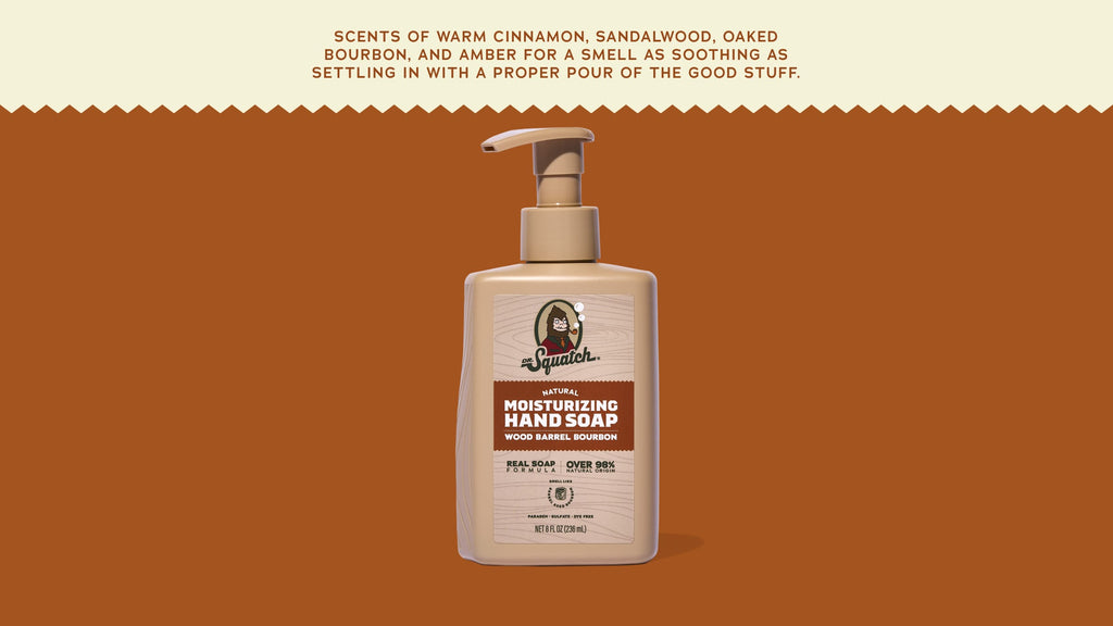 Wood Barrel Bourbon Hand Soap - Freshness for the Daily Grind