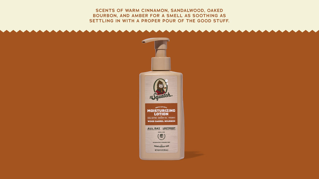 Wood Barrel Bourbon Lotion - Soap Built for Daily Grind