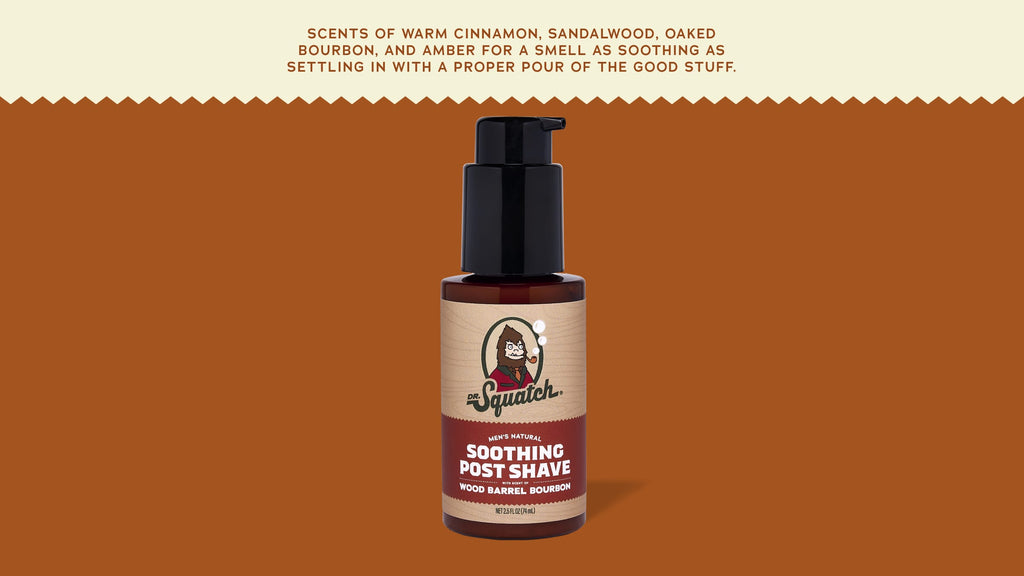 Soothing Post Shave Wood Barrel Bourbon - Soap Built for Men