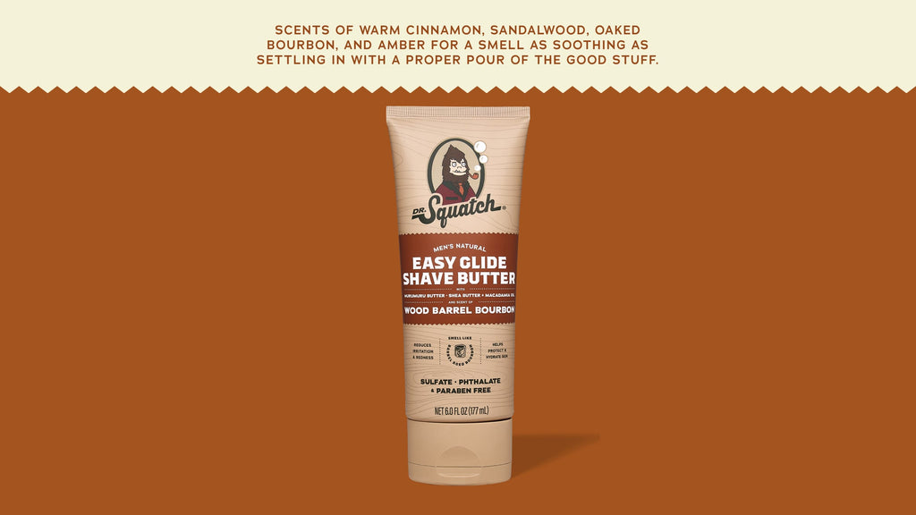 Easy Glide Shave Butter Wood Barrel Bourbon - Clean That Feels Right