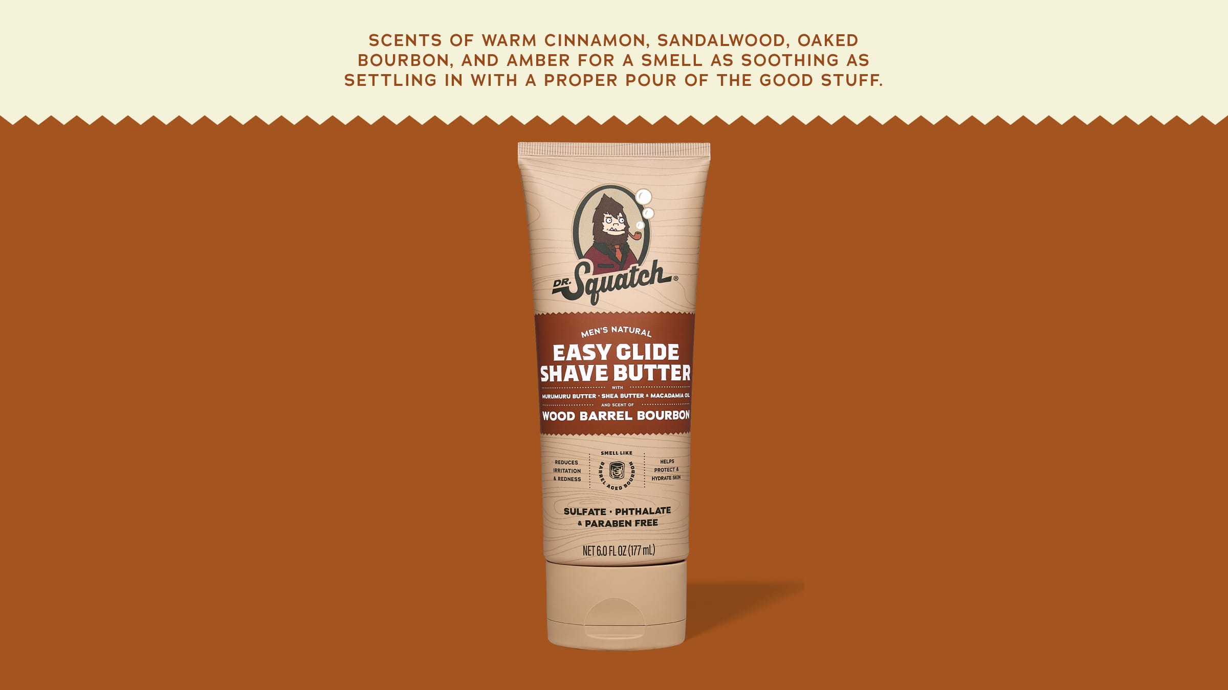 Easy Glide Shave Butter Wood Barrel Bourbon - Clean That Feels Right