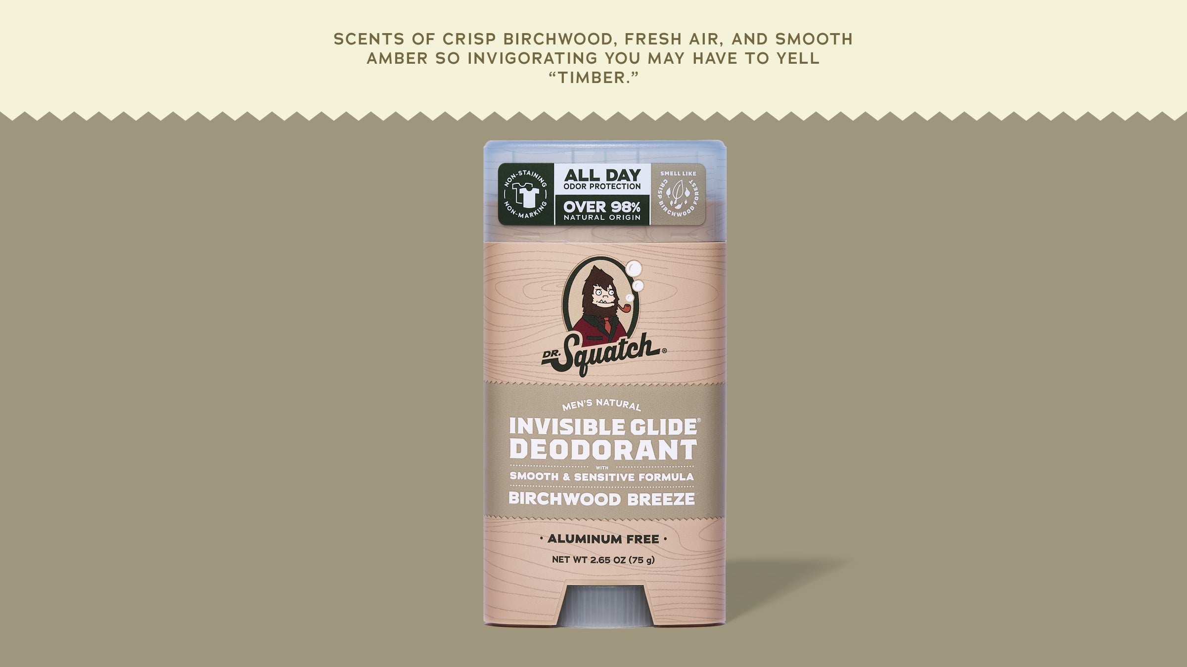 Birchwood Breeze Invisible Glide Deodorant - Good Soap for Good Days