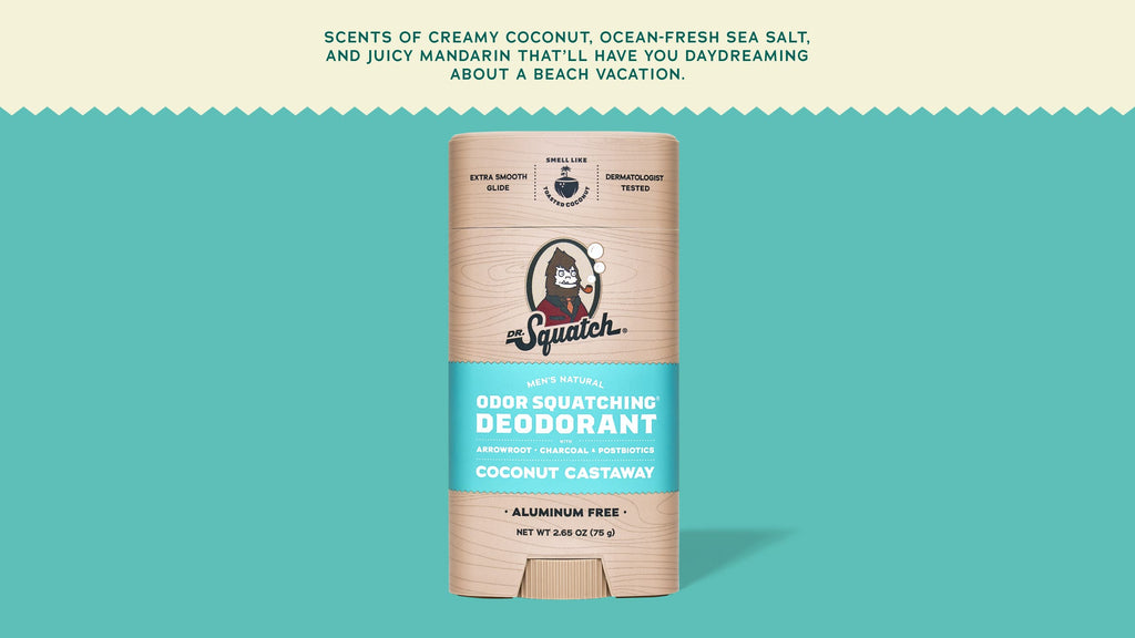 Coconut Castaway Deodorant - Fresh Soap for Men