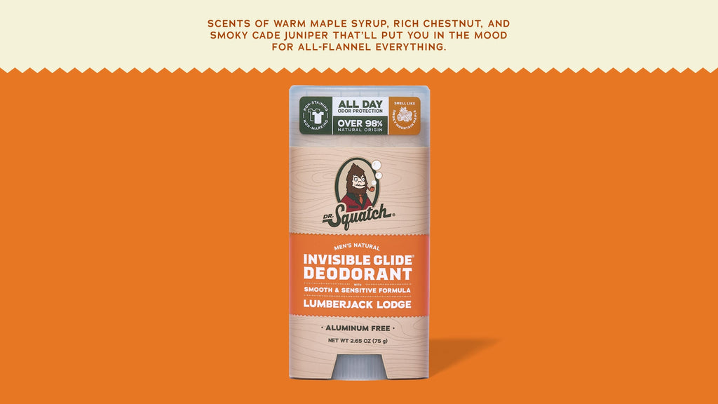Lumberjack Lodge Invisible Glide Deodorant - Clean Scents for Men