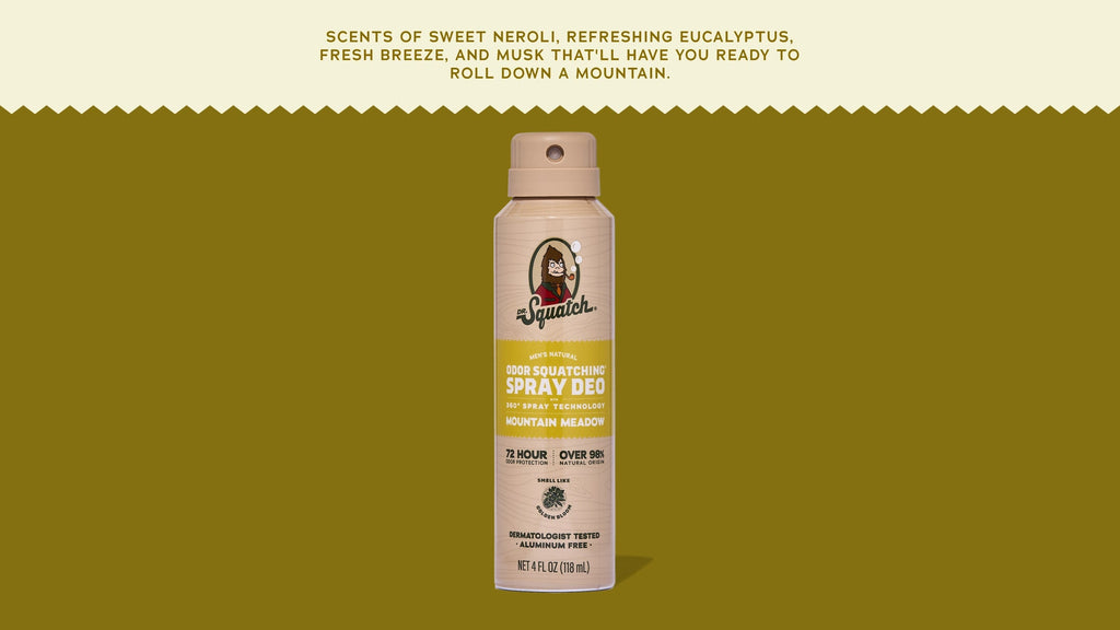 Mountain Meadow Spray Deodorant - Clean Scent With Strong Vibes