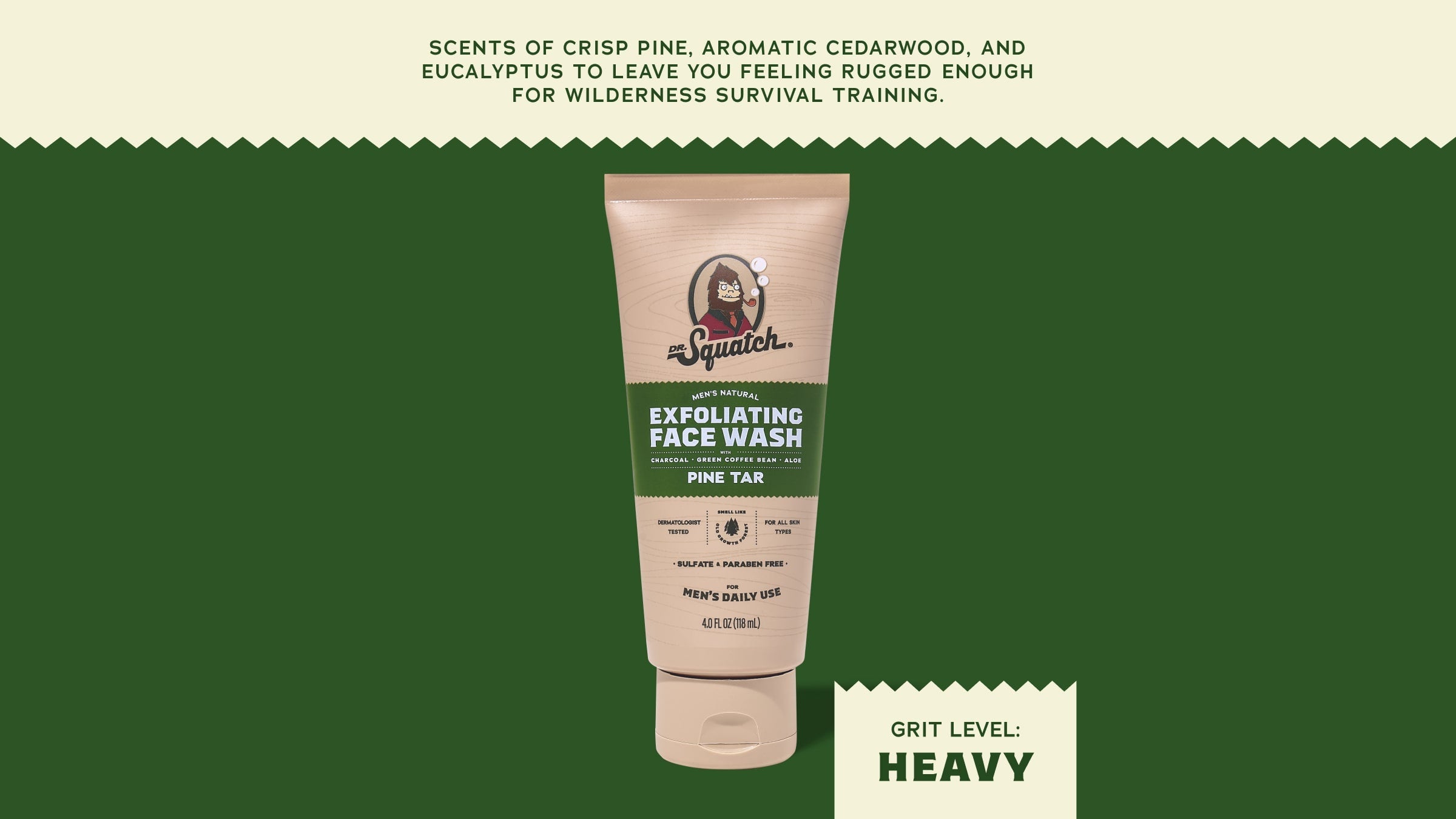 Pine Tar Exfoliating Face Wash - Bring on the Fresh