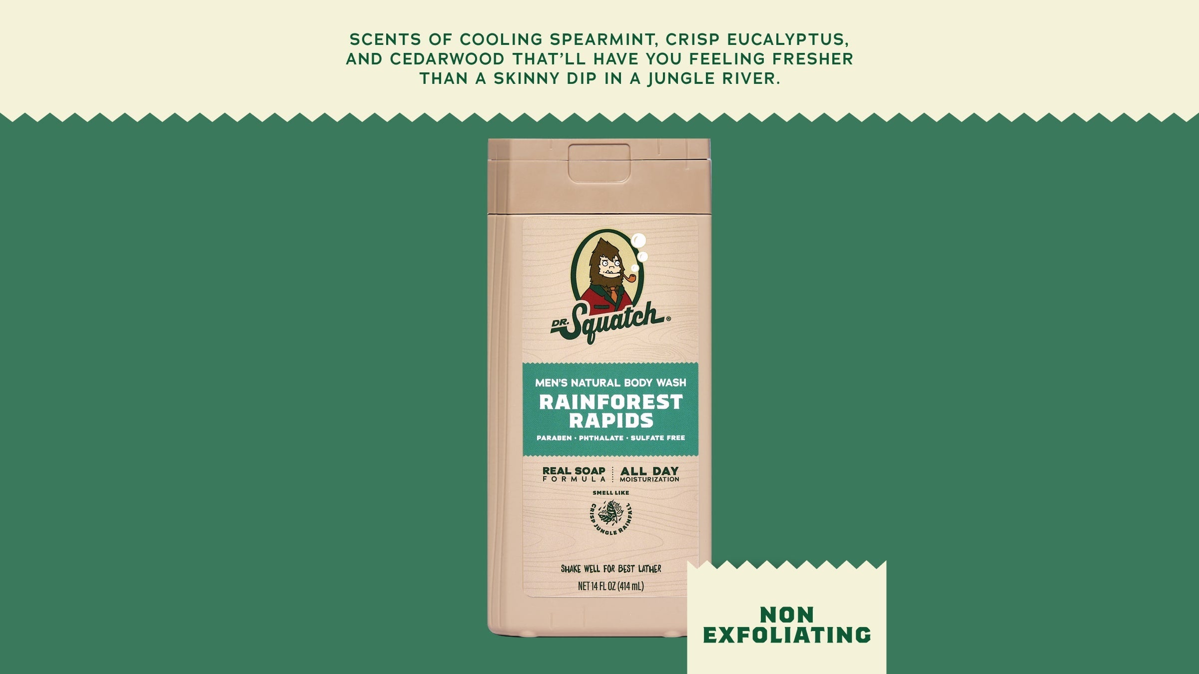 14 oz Rainforest Rapids Body Wash - Clean Starts in the Shower