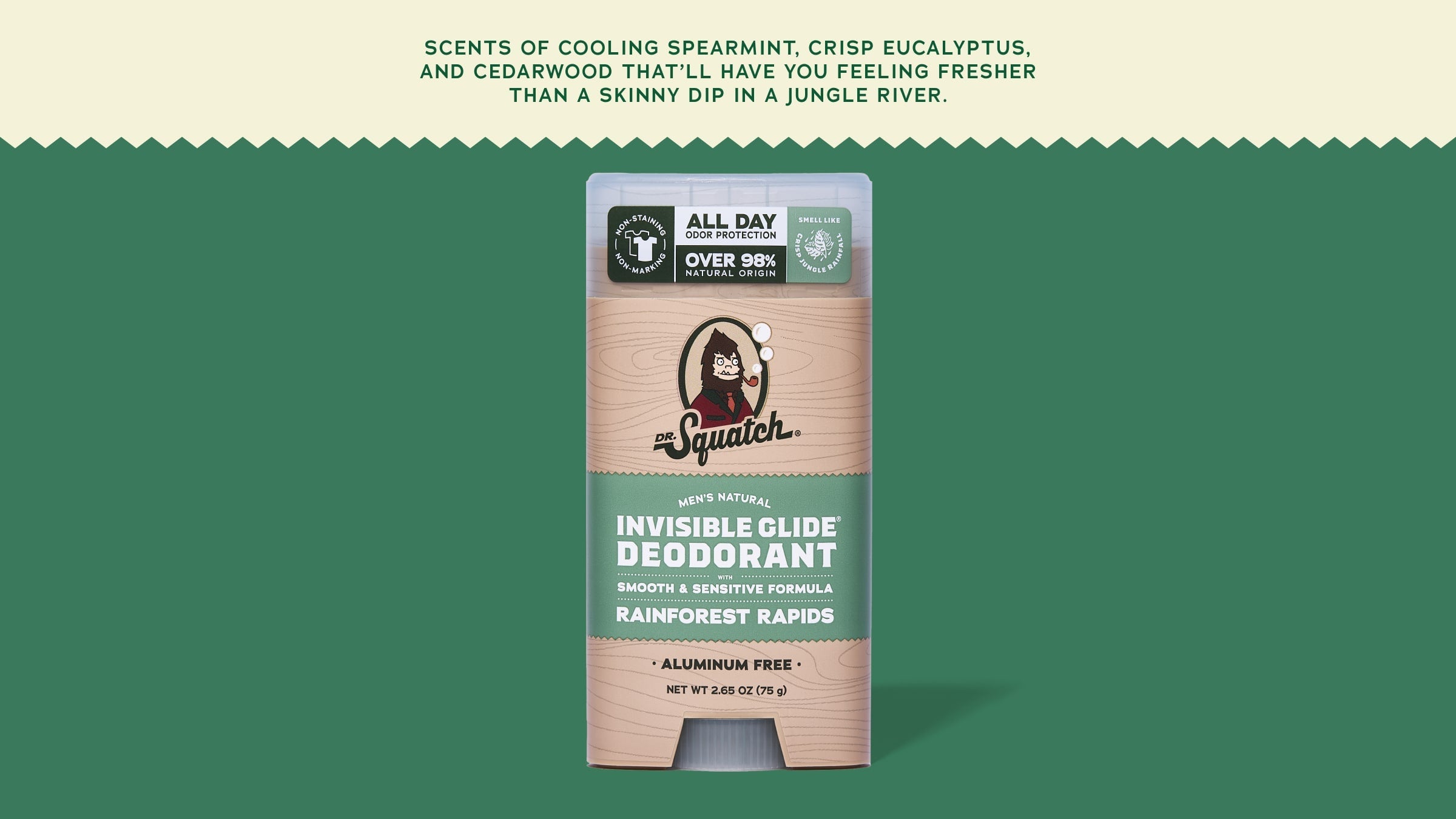 Rainforest Rapids Invisible Glide Deodorant - Shower Gear That Delivers