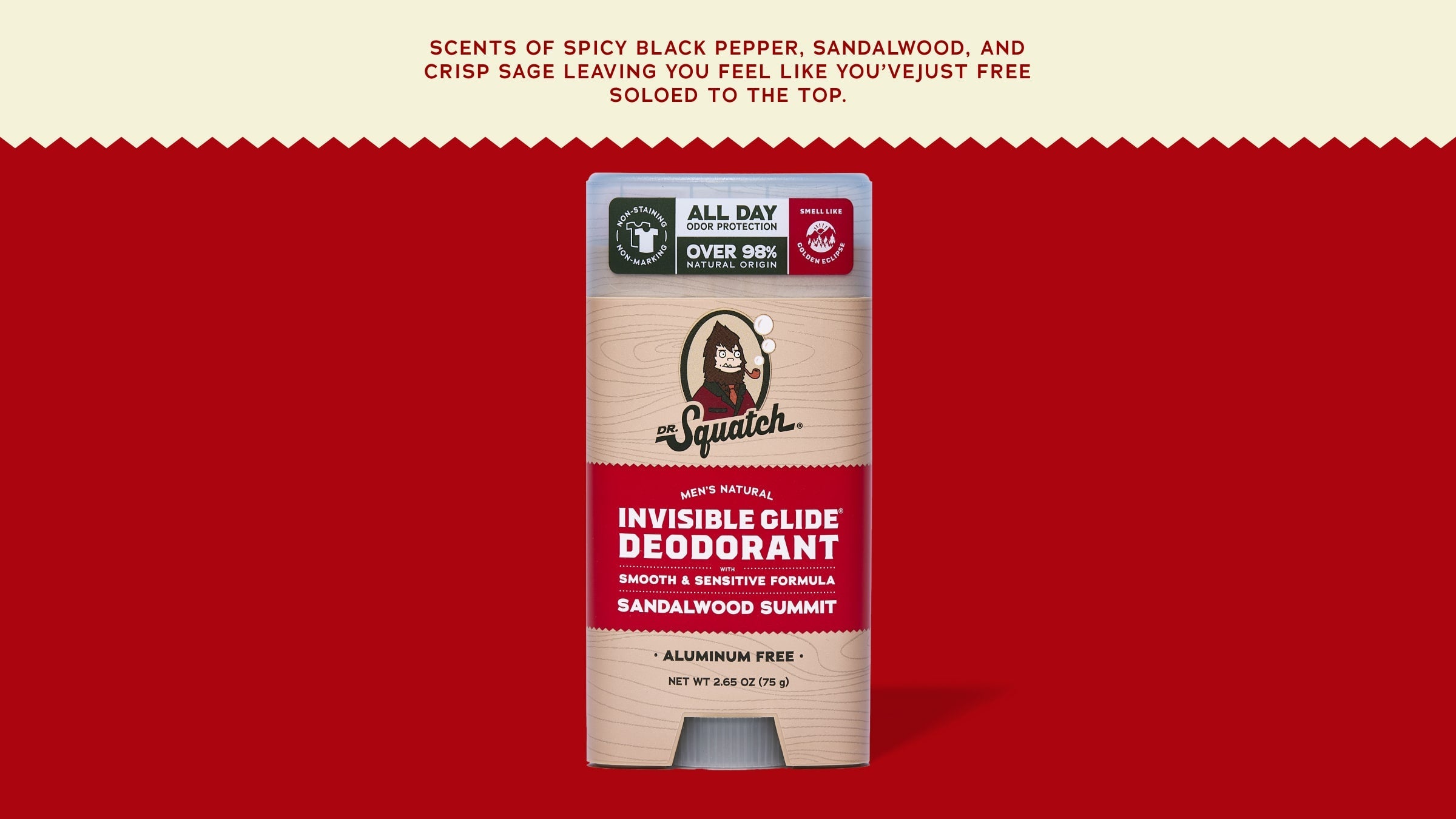 Sandalwood Summit Invisible Glide Deodorant - Freshen Up the Smart Way