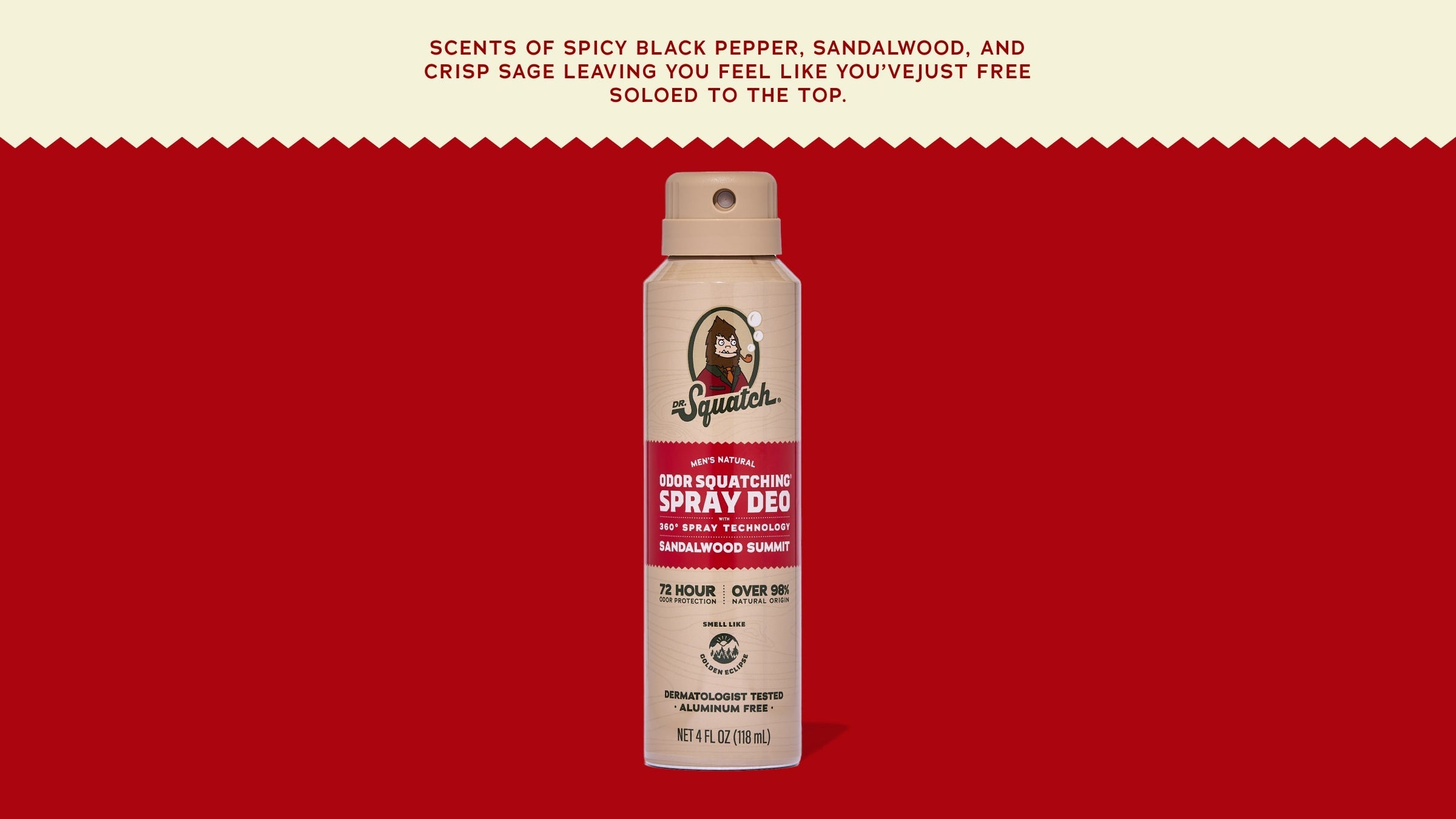 Sandalwood Summit Spray Deodorant - Get the Fresh You Want
