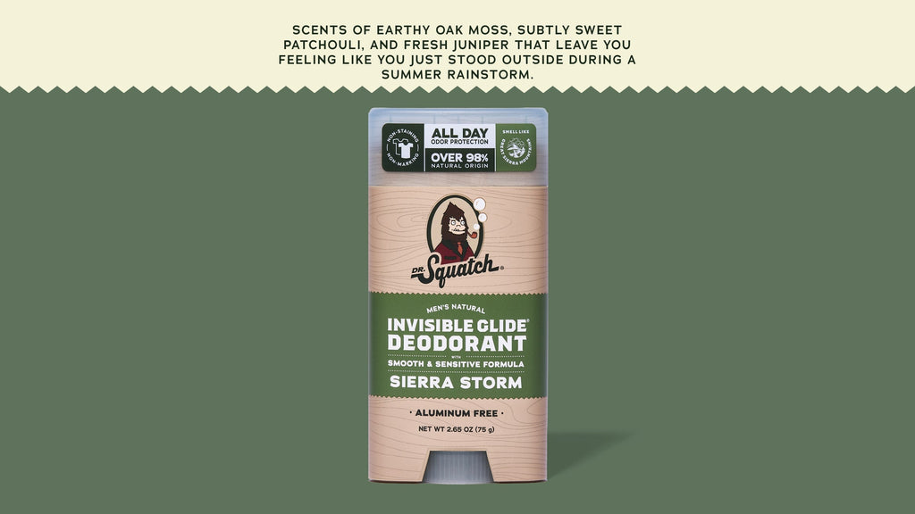 Sierra Storm Invisible Glide Deodorant - Send Dirt Out and Fresh In