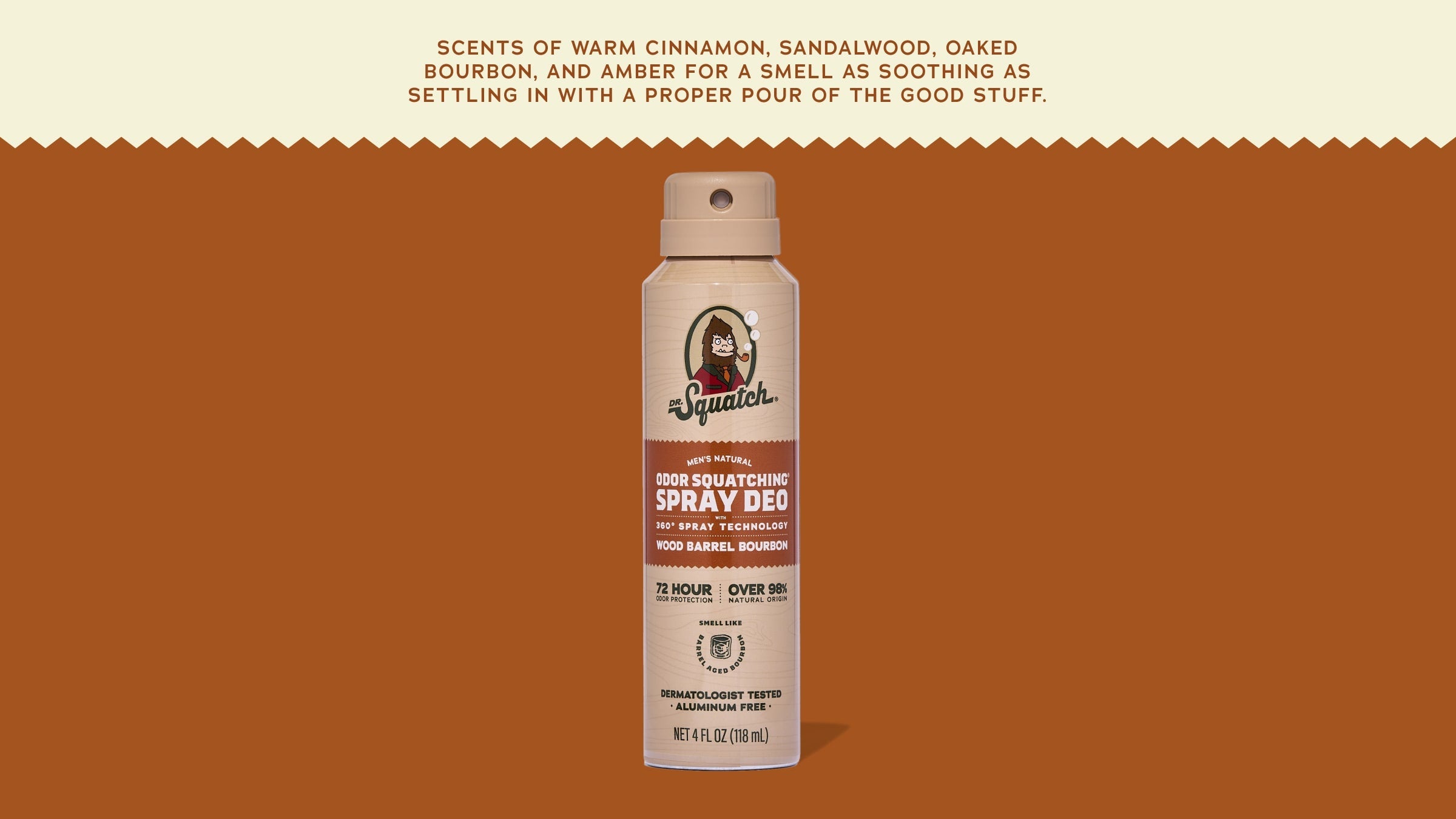 Wood Barrel Bourbon Spray Deodorant - Clean Like You Mean It