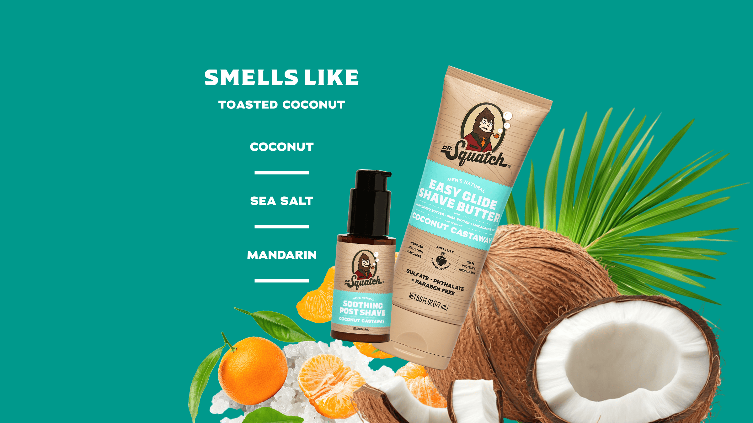 Coconut Castaway Smooth Shave Bundle - Wash Better Every Morning