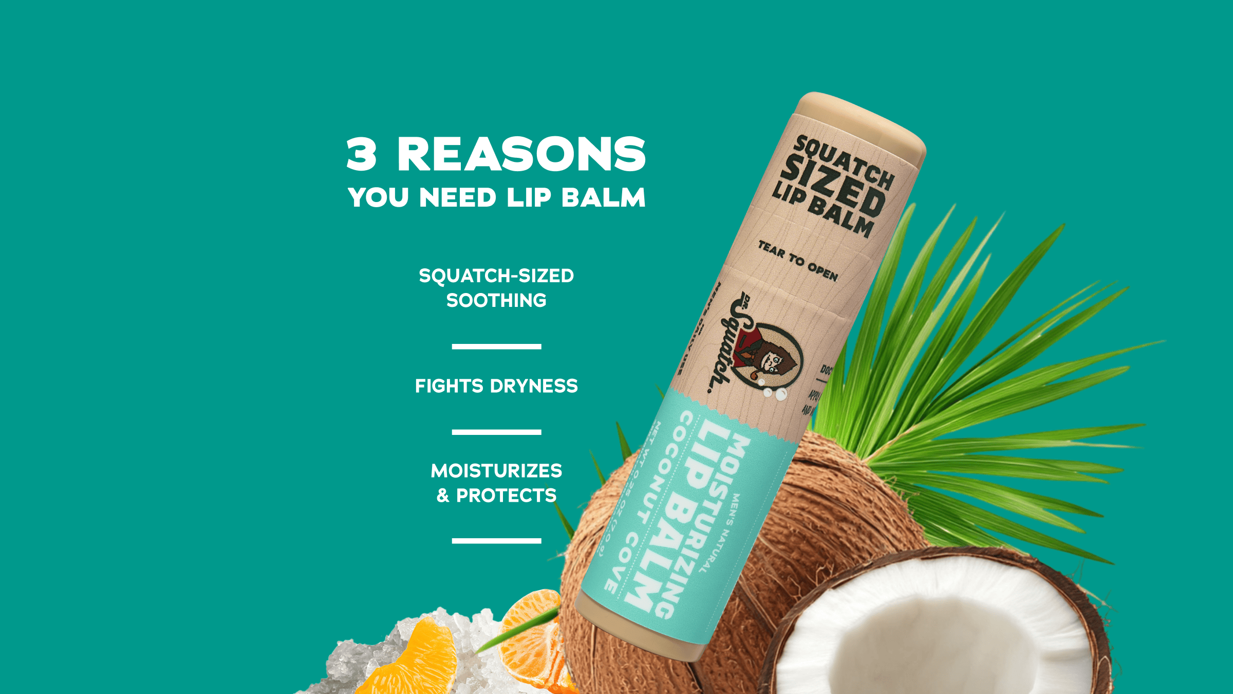 Coconut Cove Lip Balm - Start Your Freshest Shower