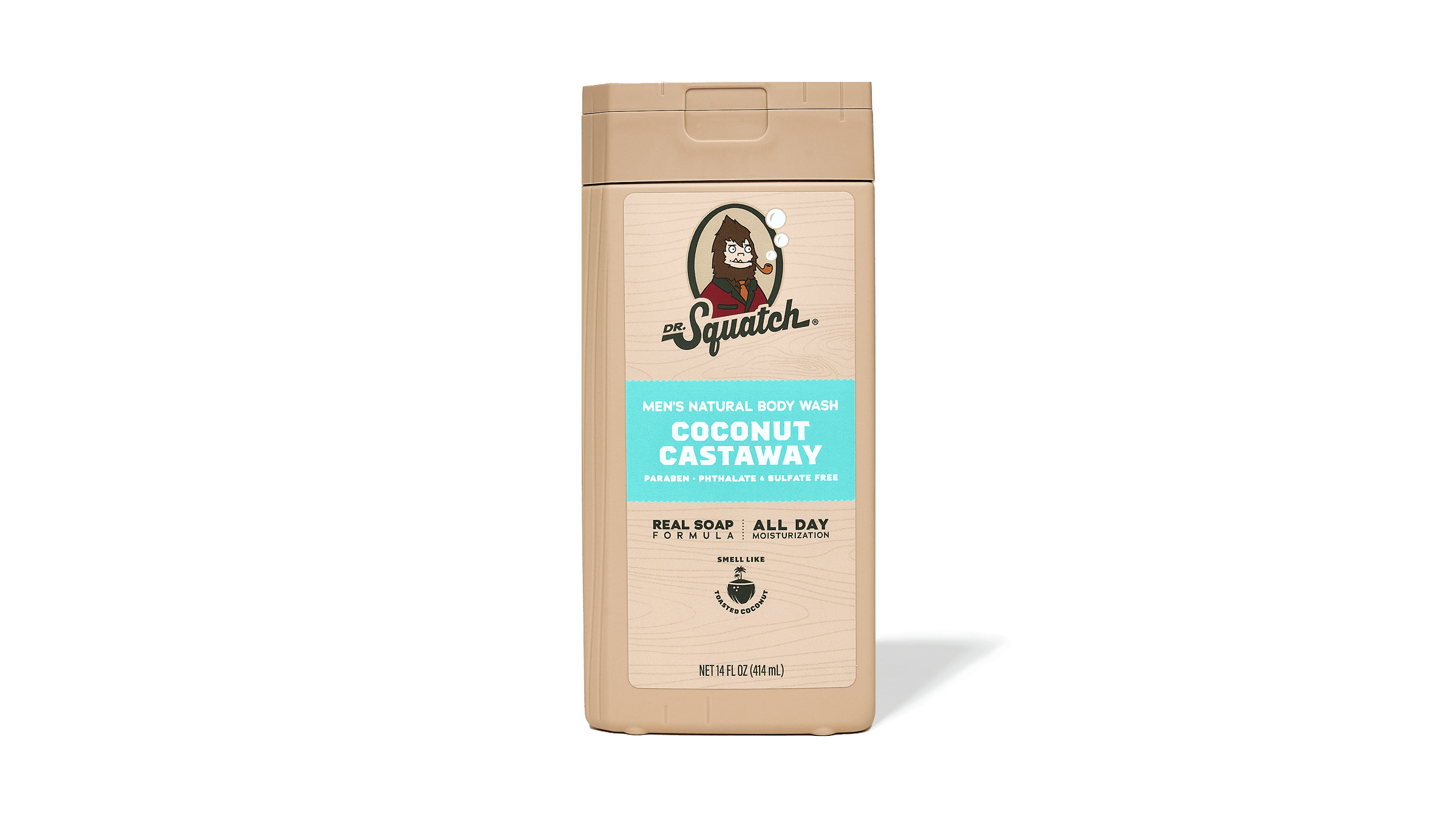 14 oz Coconut Castaway Body Wash - Send Dirt Out and Fresh In