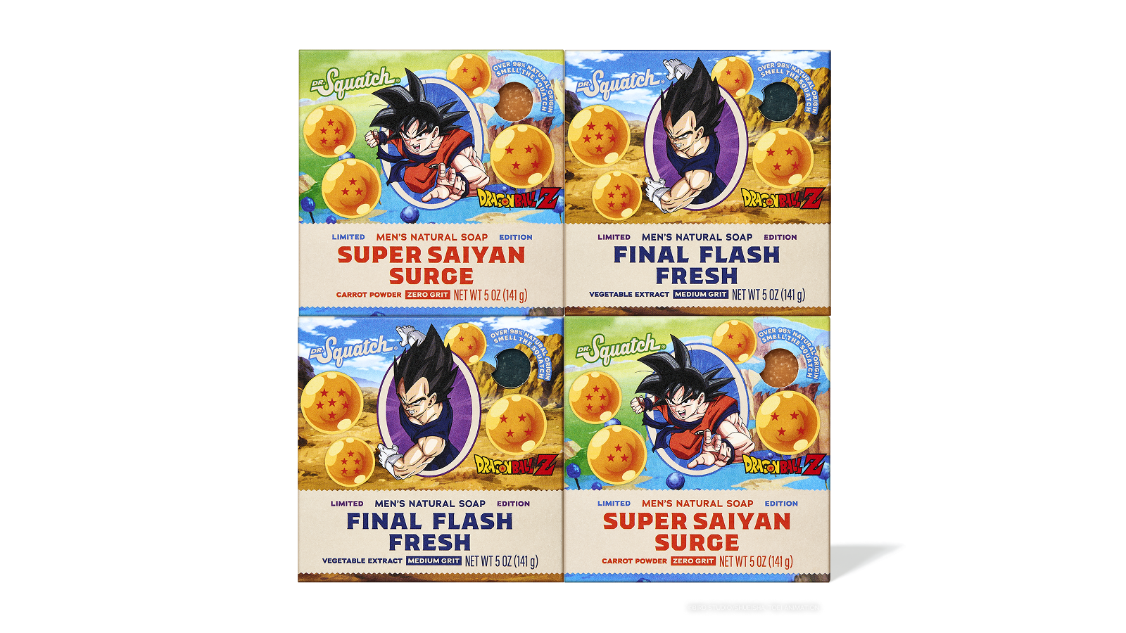 Dragon Ball Z 4-Pack - Make Clean Feel Rugged