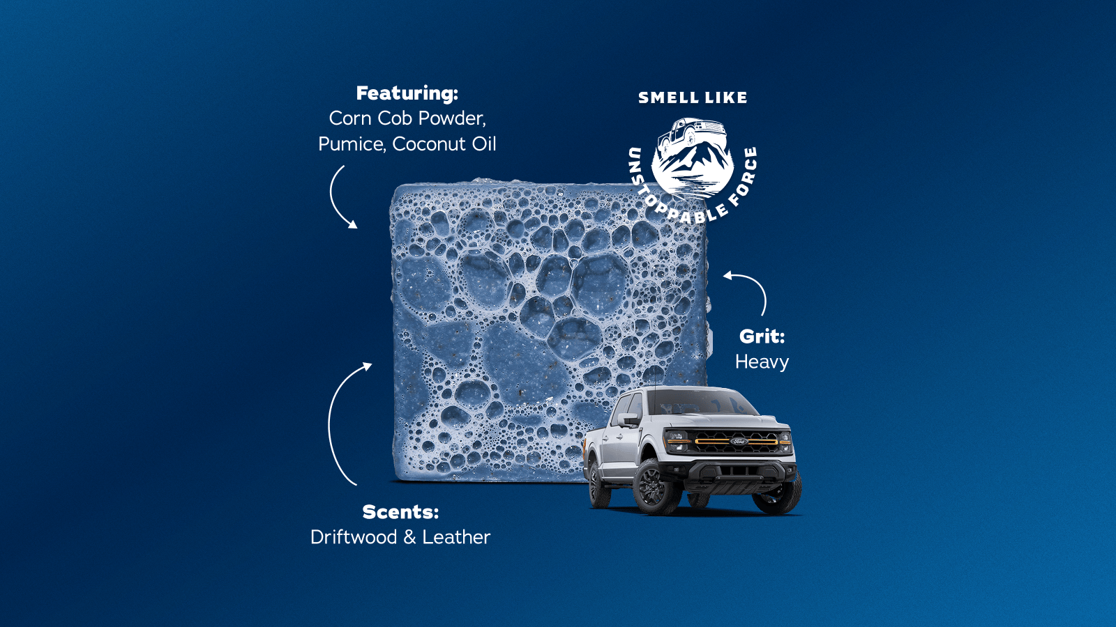 F-150 Tough Scrub - Bold Scents for Clean Skin