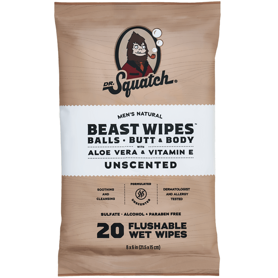 Beast Wipes Subscription - 1 Package - Bold Scents for Clean Skin