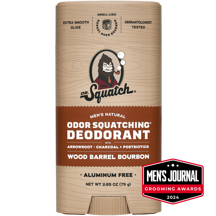 Essentials: Wood Barrel Bourbon Deodorant - Wash Off the Workday