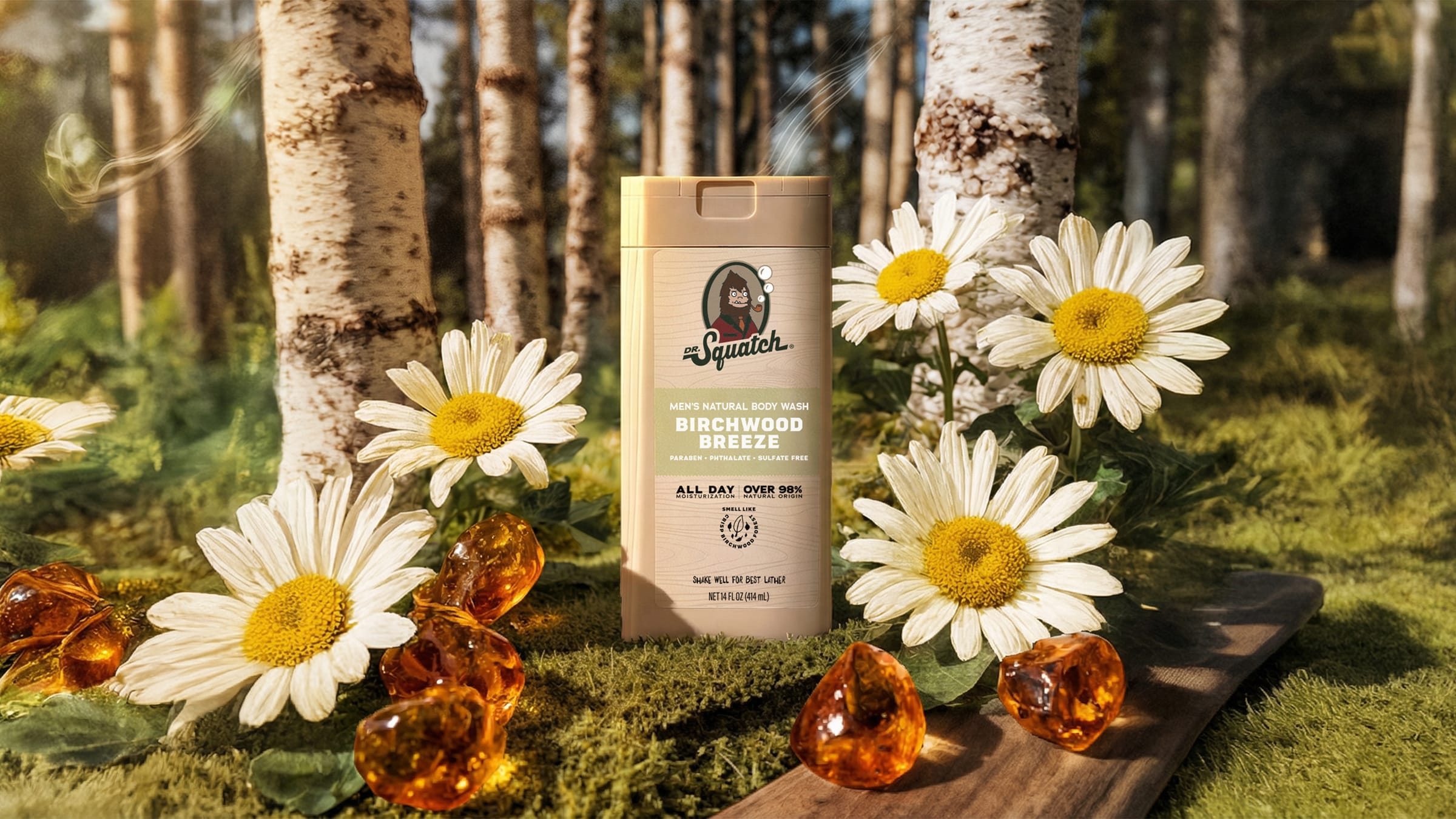 14 oz Birchwood Breeze Body Wash - Stay Fresh After the Shower