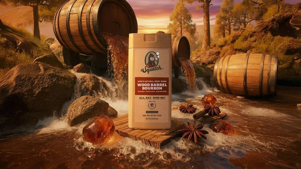 14 oz Wood Barrel Bourbon Exfoliating Body Wash - Get Fresh After the Gym