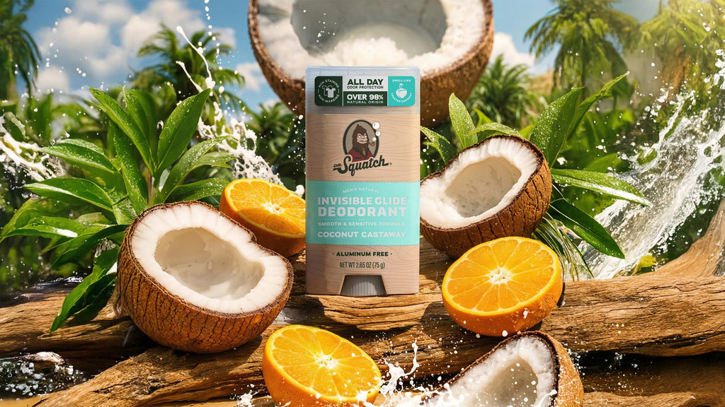 Coconut Castaway Invisible Glide Deodorant - Shower Fresh and Guy Approved
