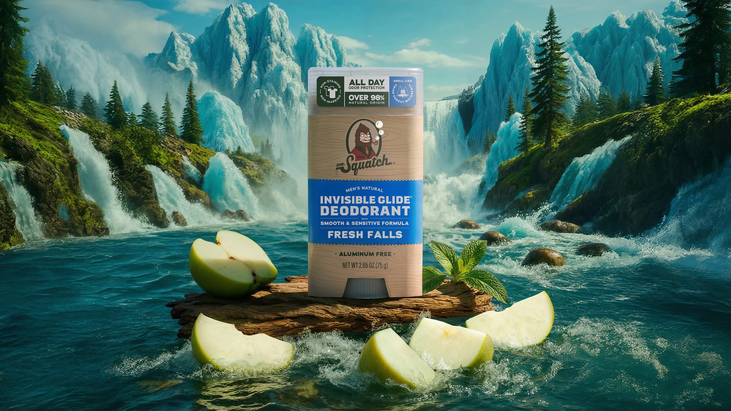 Fresh Falls Invisible Glide Deodorant - Start Your Freshest Shower