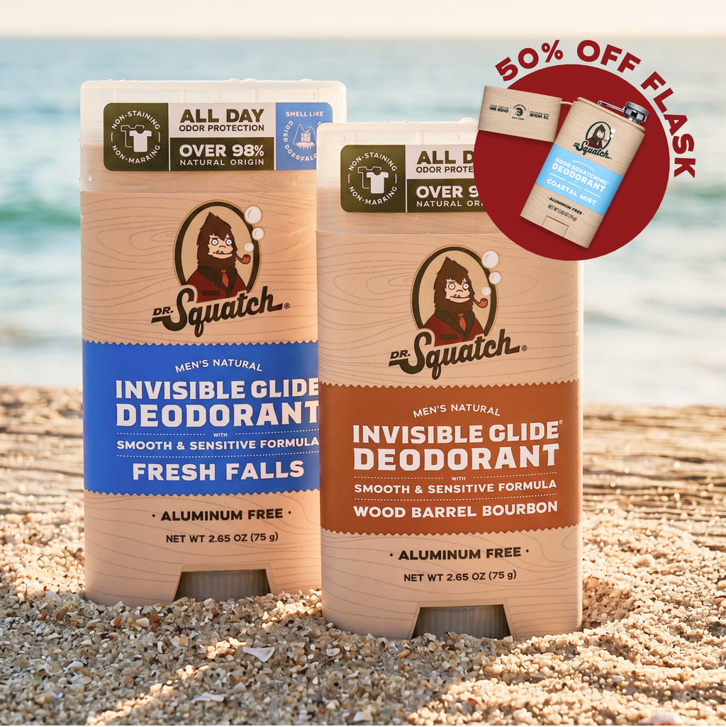 2-Pack Glide + Deo Flask - Make Your Shower Count
