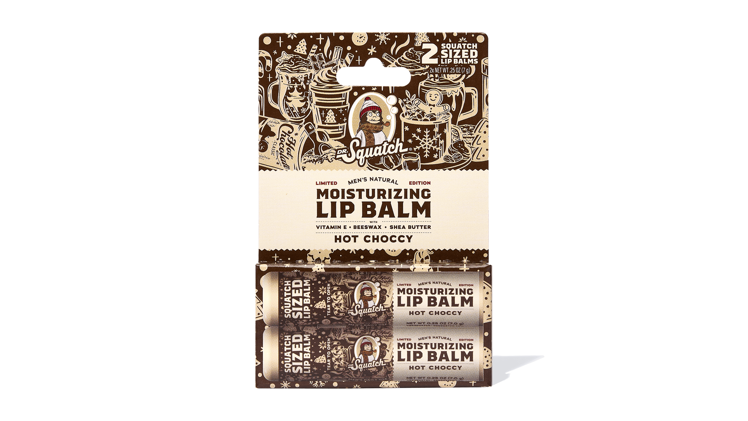 Hot Choccy Lip Balm 2-Pack - Clean Skin Great Scent