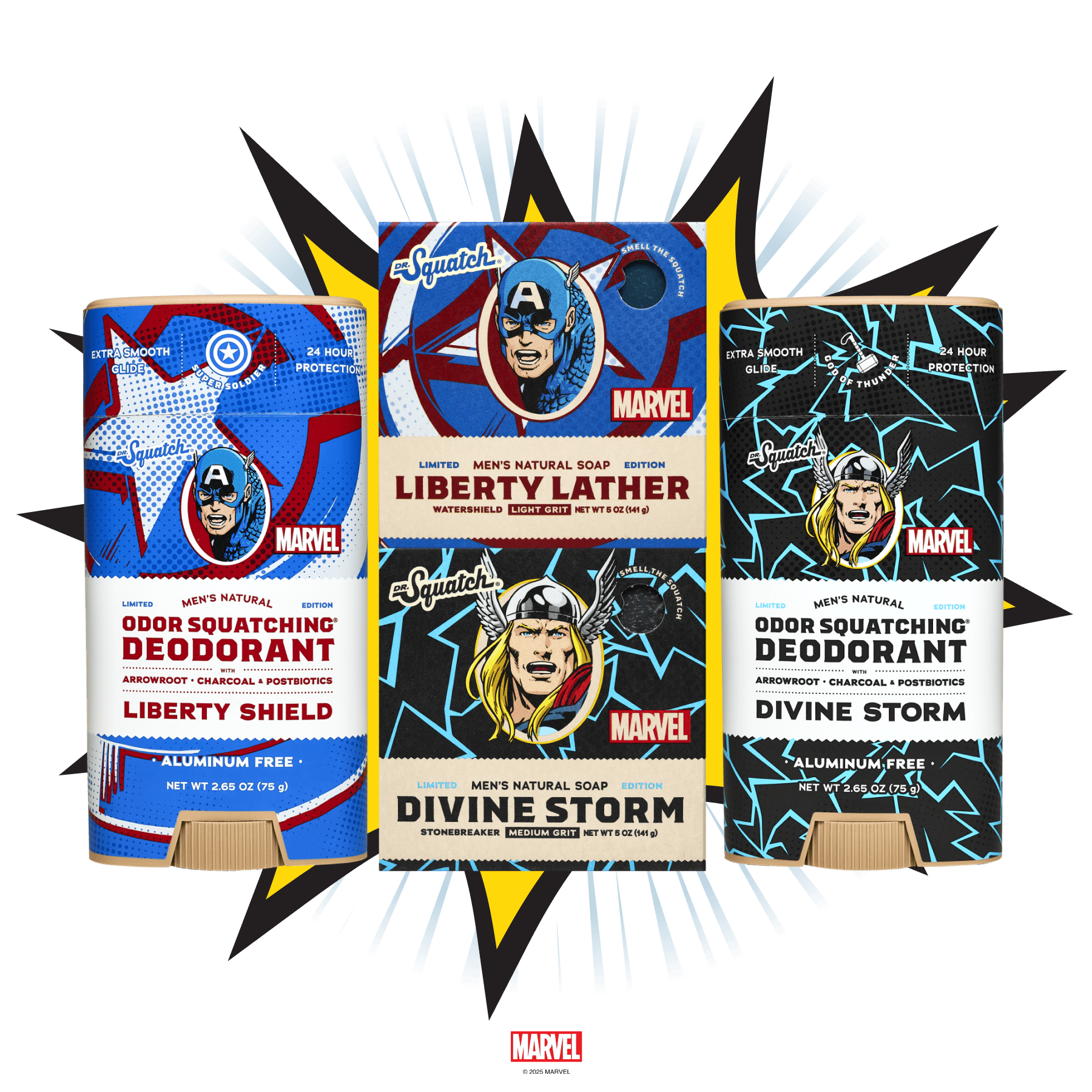 Avengers Soap & Deodorant Set - The Bar Means Business
