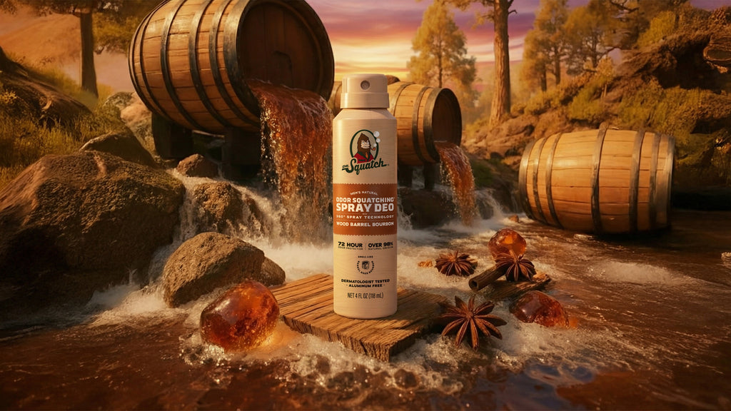 Wood Barrel Bourbon Spray Deodorant - Clean Like You Mean It