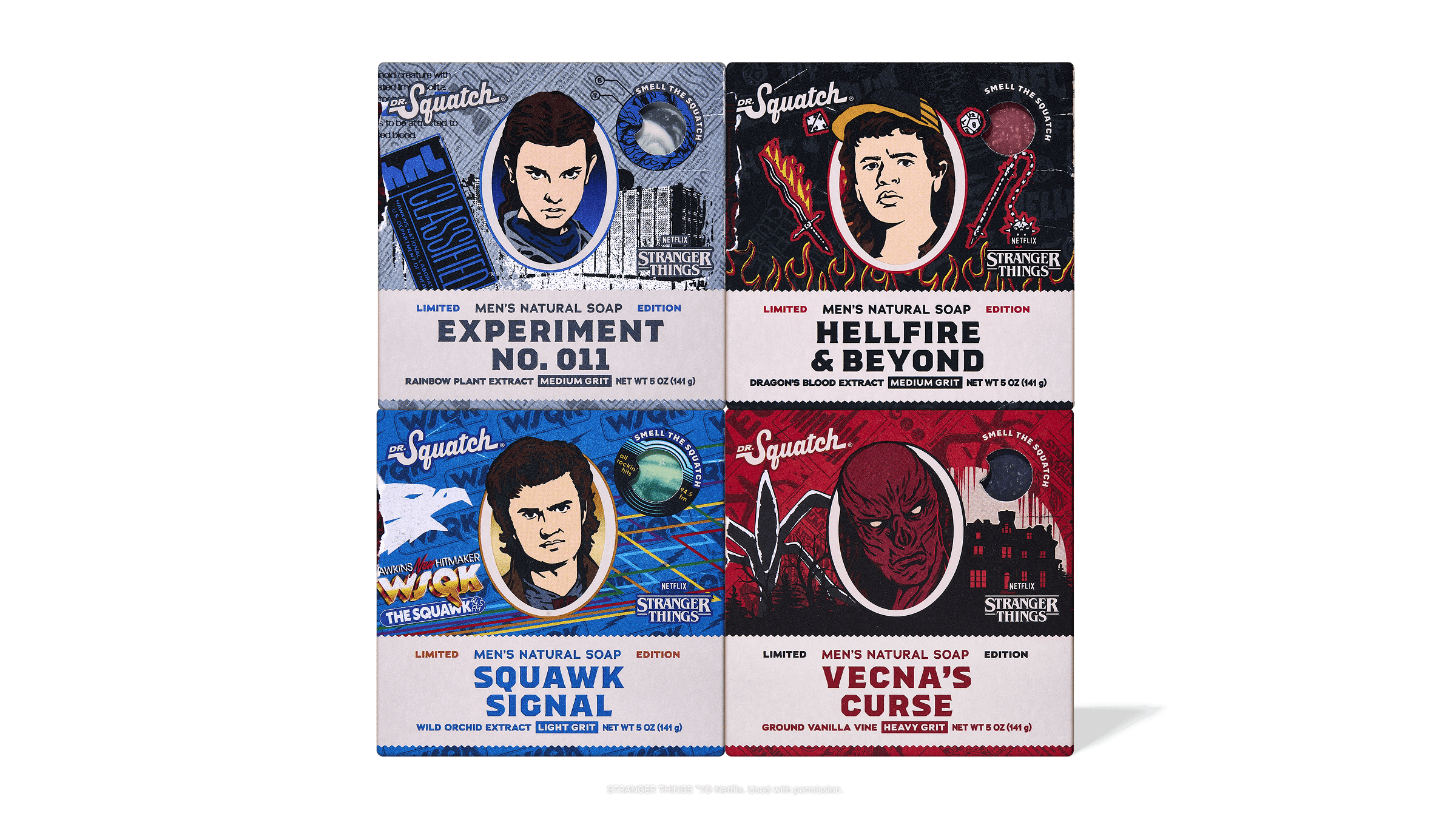 Stranger Things 4-Pack - Hardworking Soap for Men