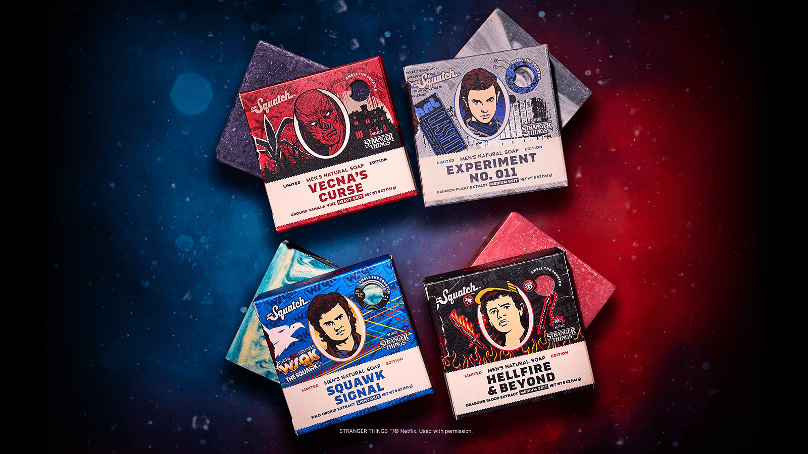 Stranger Things 4-Pack - Hardworking Soap for Men