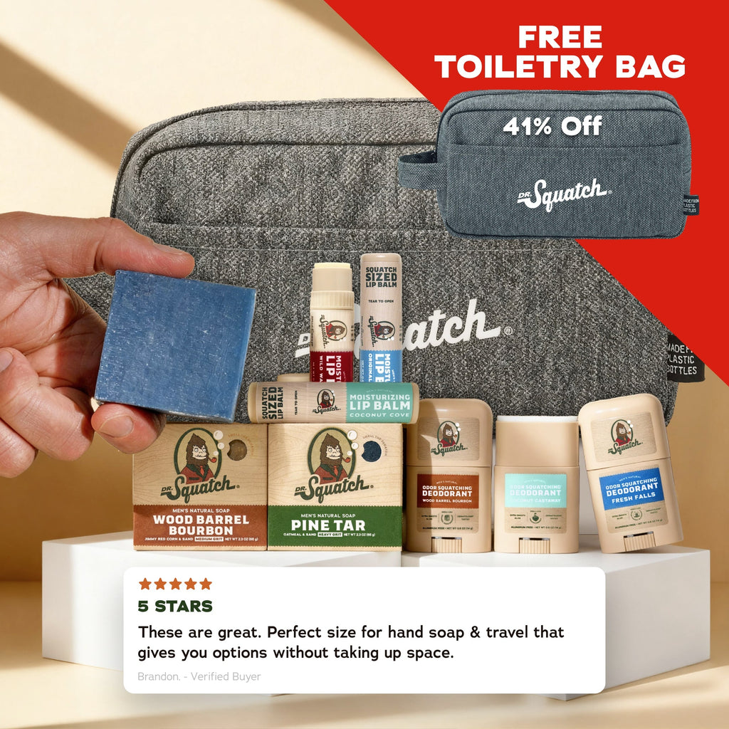 Carry On Trio - FREE Toiletry Bag - Hardworking Soap for Men