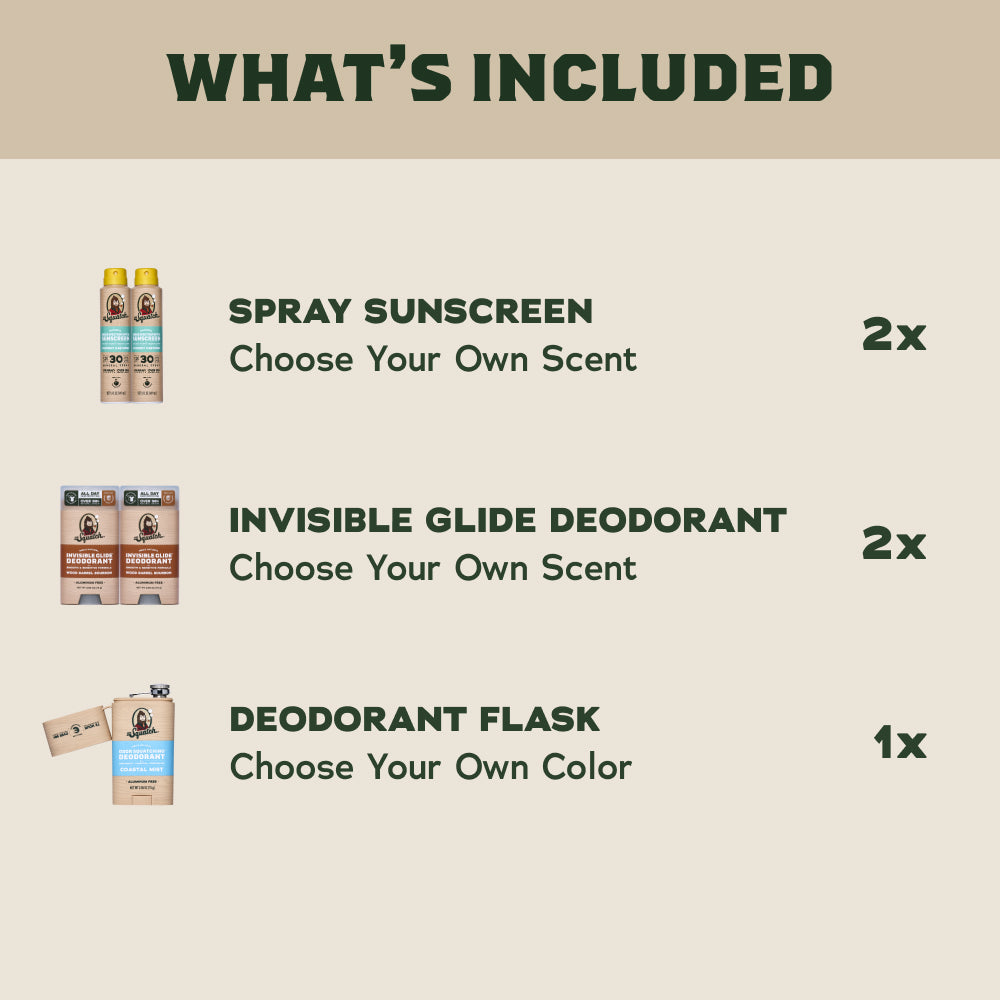 Festival Set + FREE Deo Flask - Your Shower Needs This