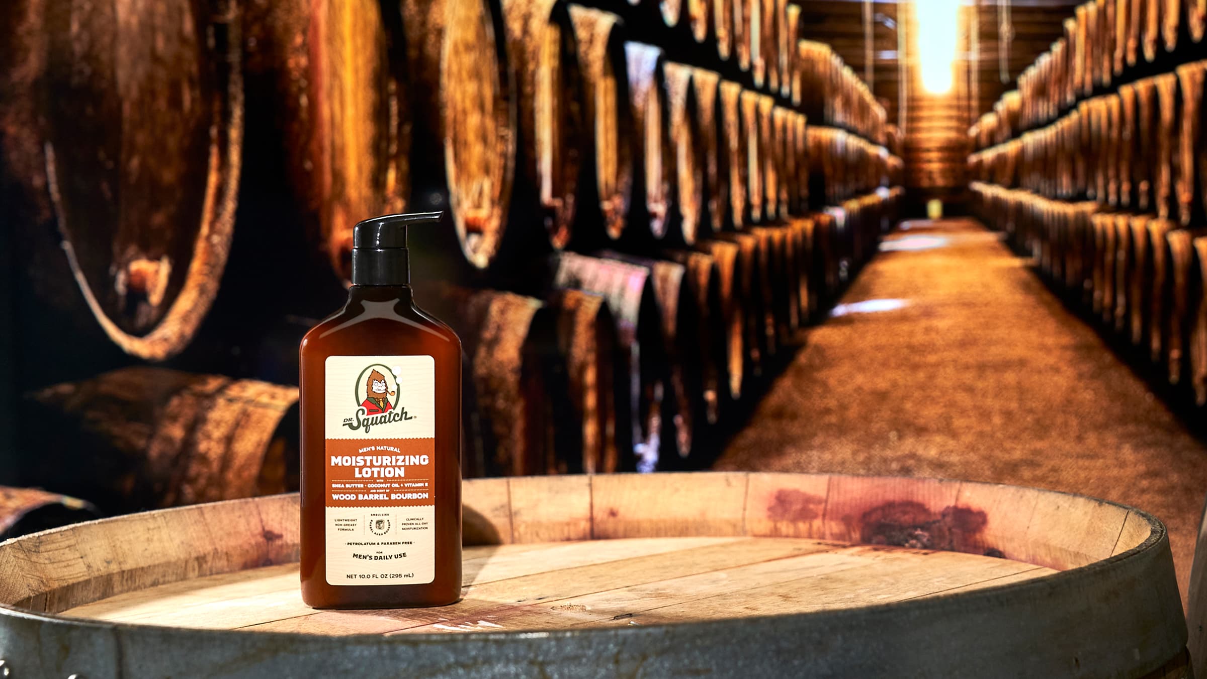 Wood Barrel Bourbon Lotion - All Clean With No Drama