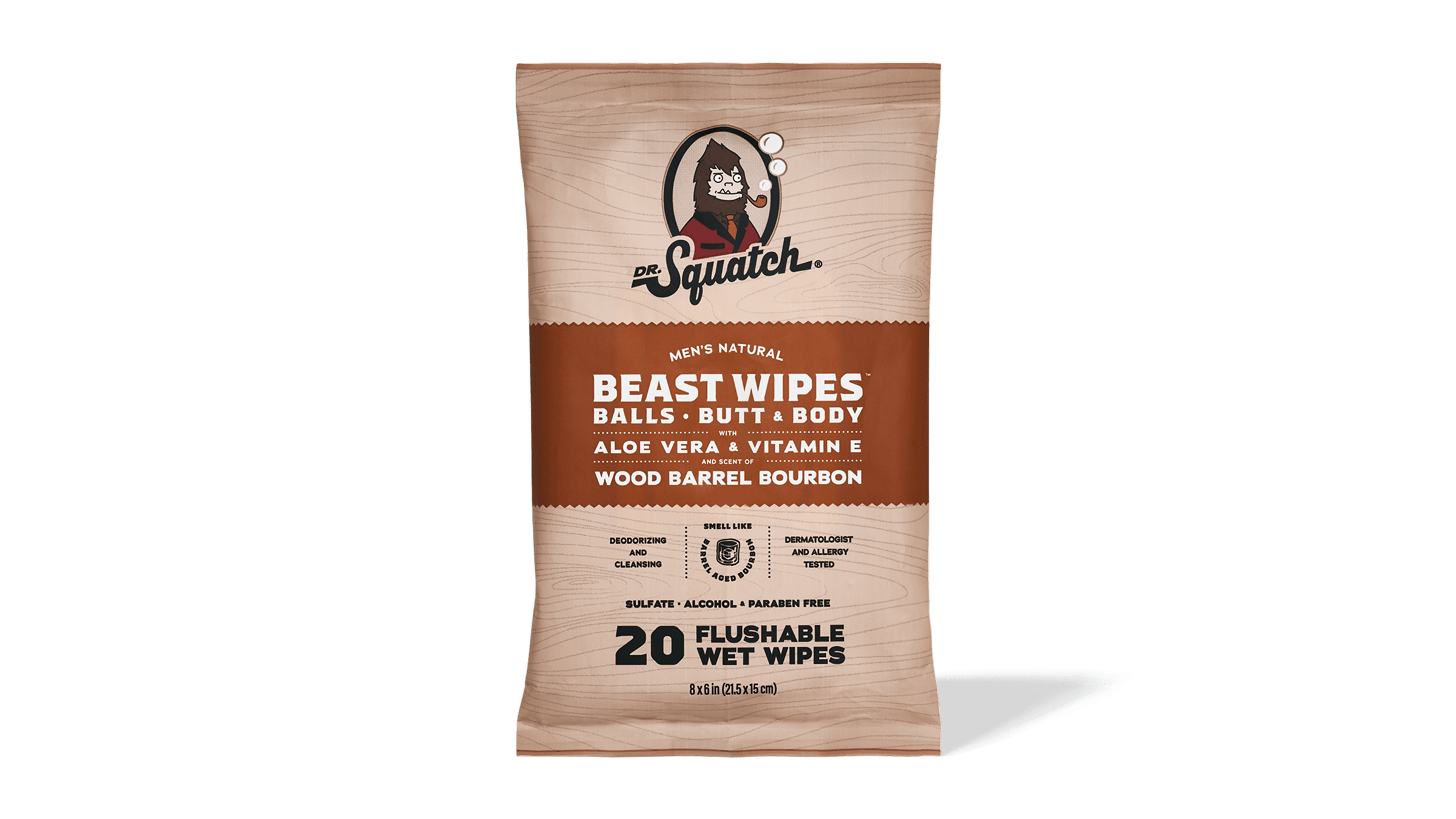 Wood Barrel Bourbon Wipes - Make Your Routine Work
