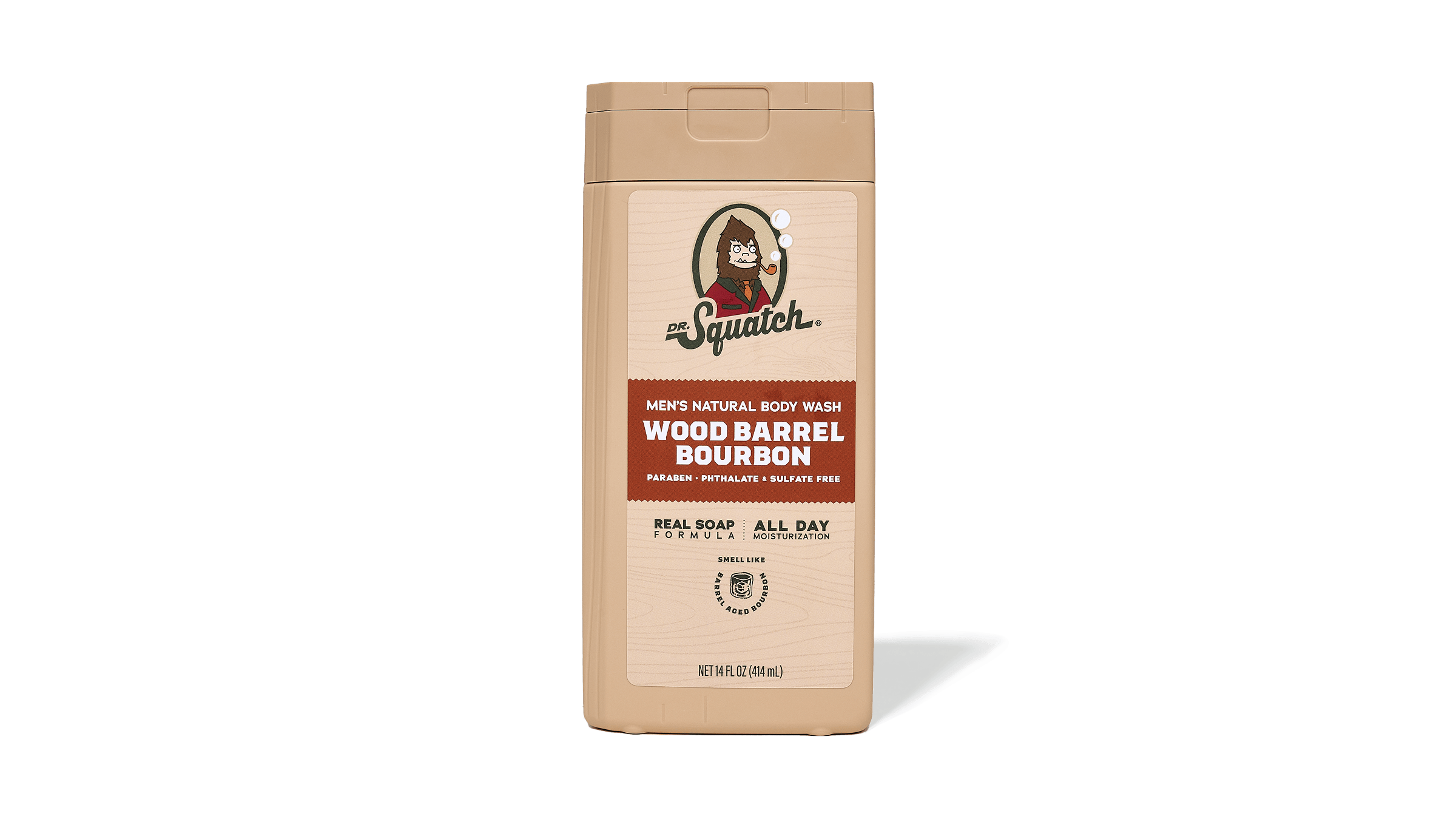 14 oz Wood Barrel Bourbon Body Wash - Good Smells Start Here