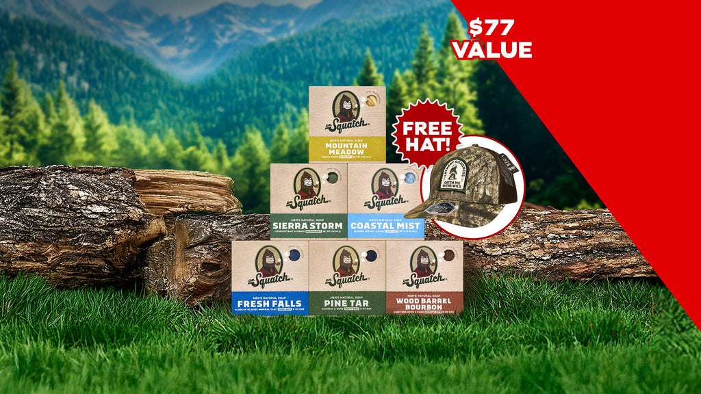 6 Pack Bar Soap + FREE Realtree Hat - Wash Better and Smell Better