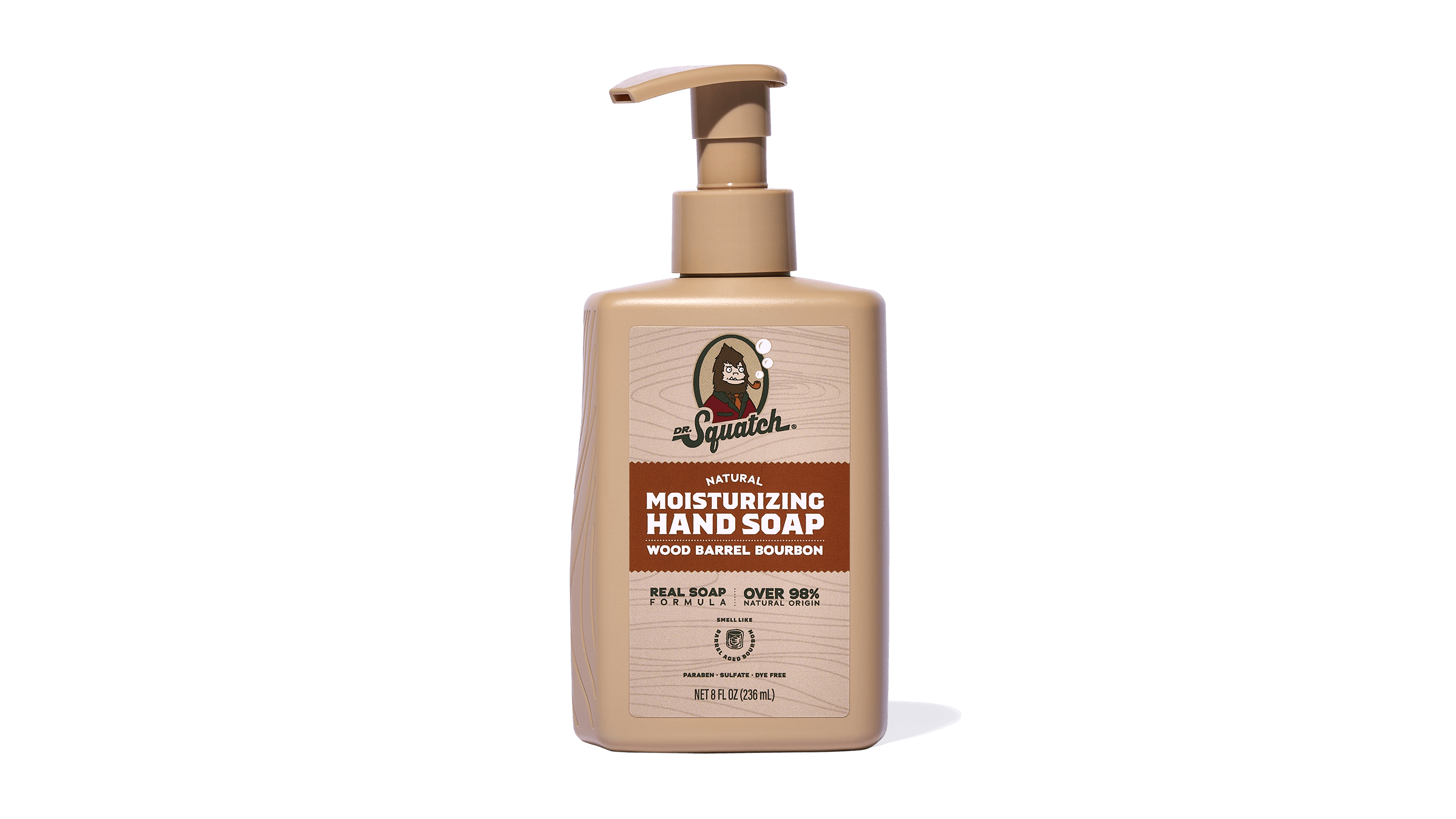 Wood Barrel Bourbon Hand Soap - Freshness for the Daily Grind